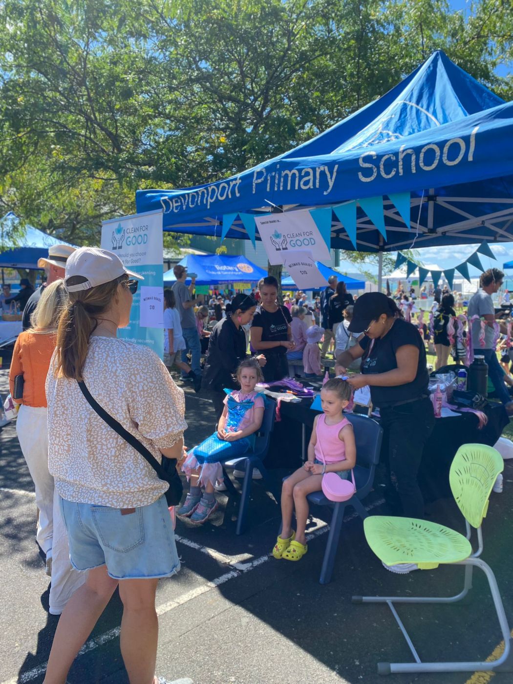 Clean for Good supporting the Devonport Primary School fair
